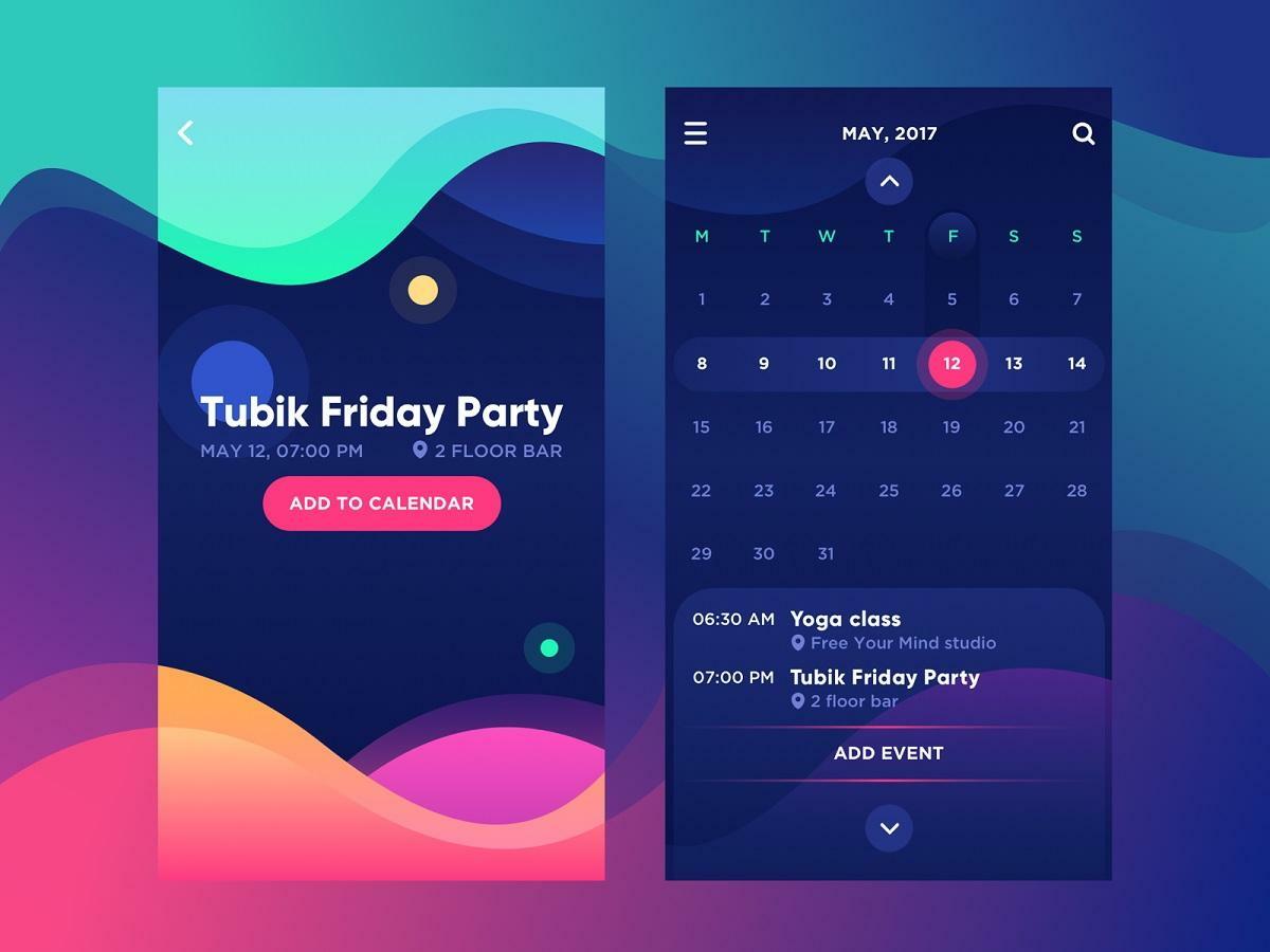 calendar app screenshot 1