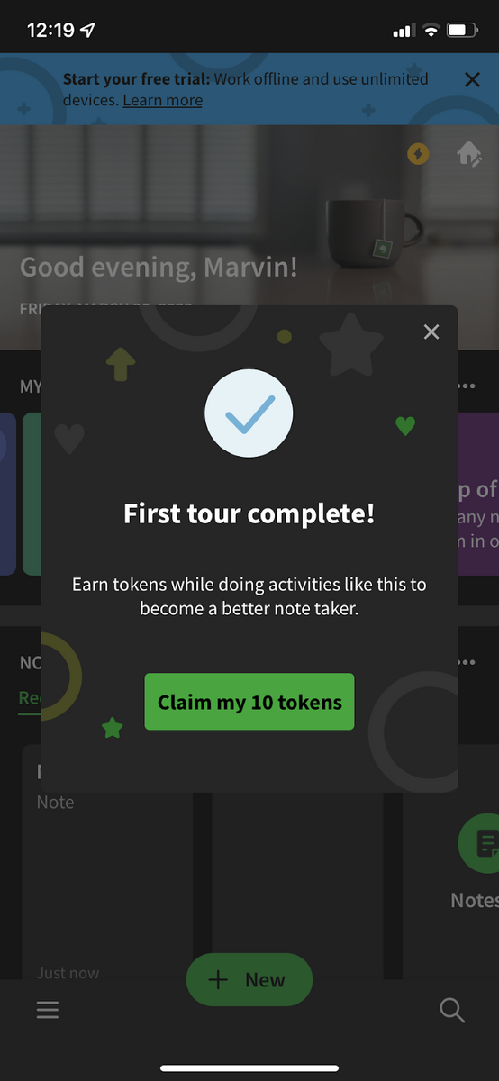 tasks screenshot