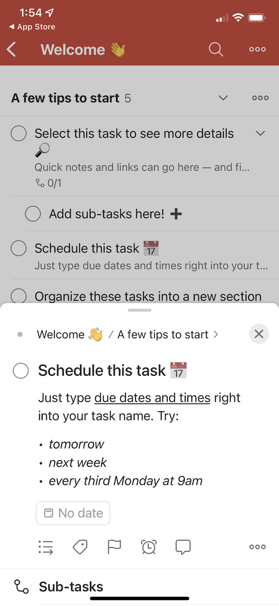 todoist demo content