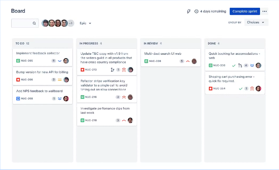 Jira board