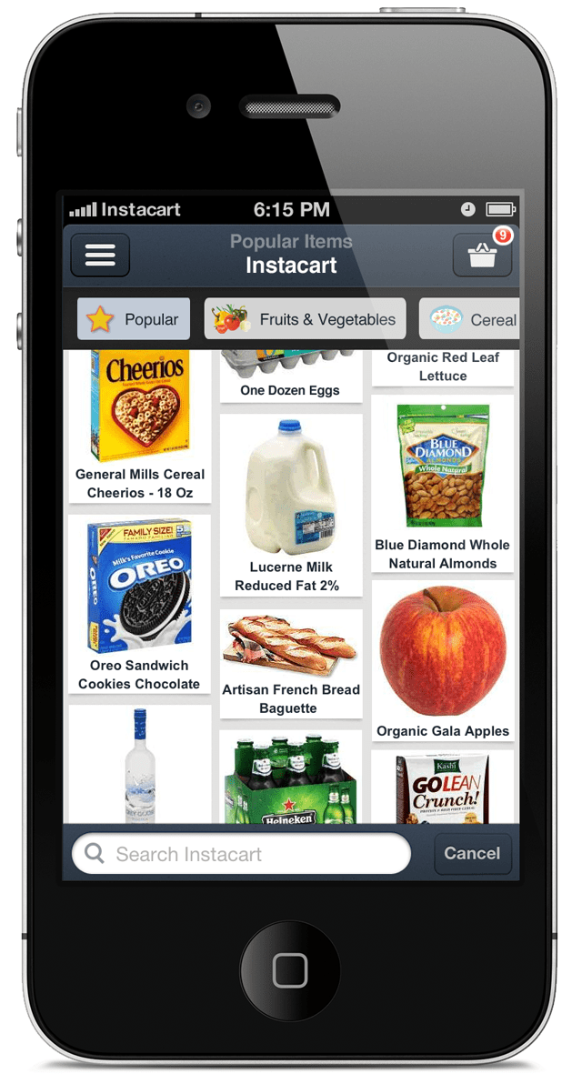 Instacart screenshot