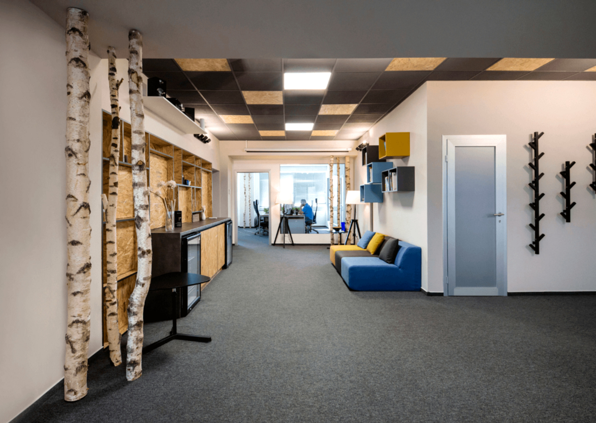 compressed color corrected office space