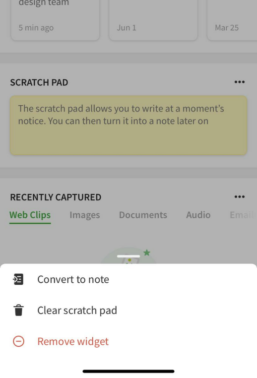 Evernote app 2 new