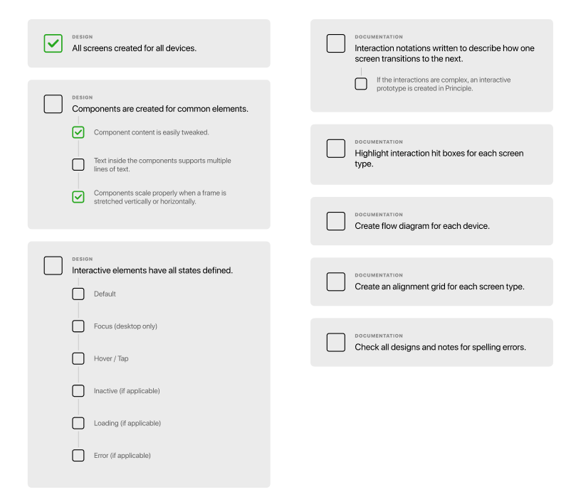 Once you have a finalized wireframe you can derive a list of graphic assets and tasks needed to bring it to fruition