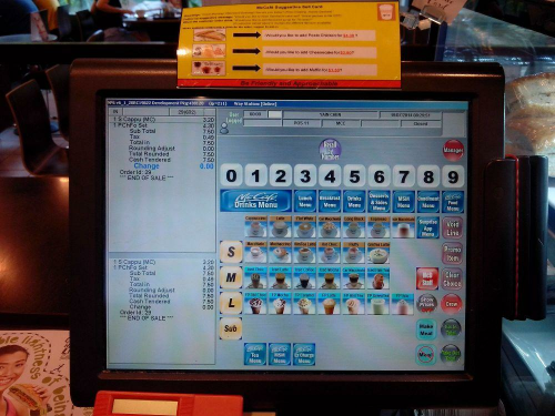 McDonalds Point of Sale machine 1