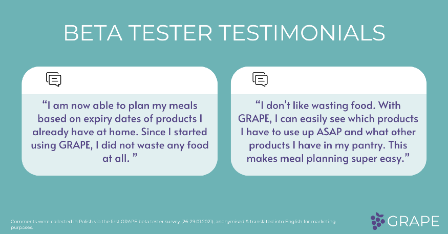 Beta tester testimonials