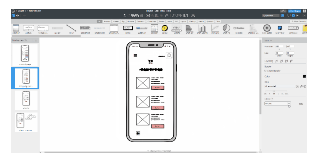 Balsamiq interface