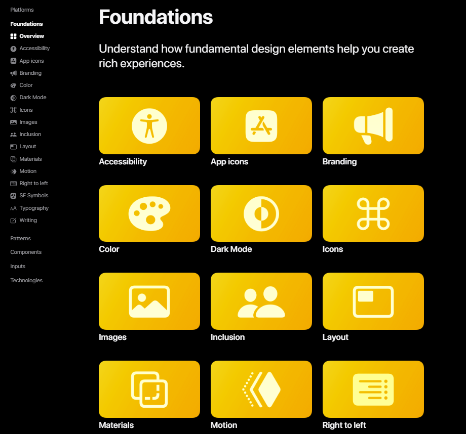 Apple Human Interface Guidelines