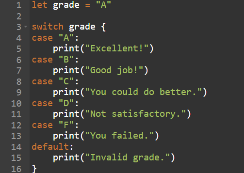 switch statement