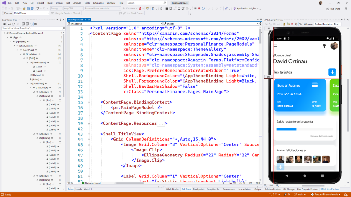 Xamarin interface