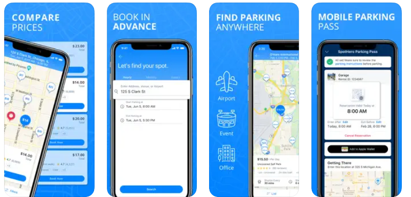 parking space finder app