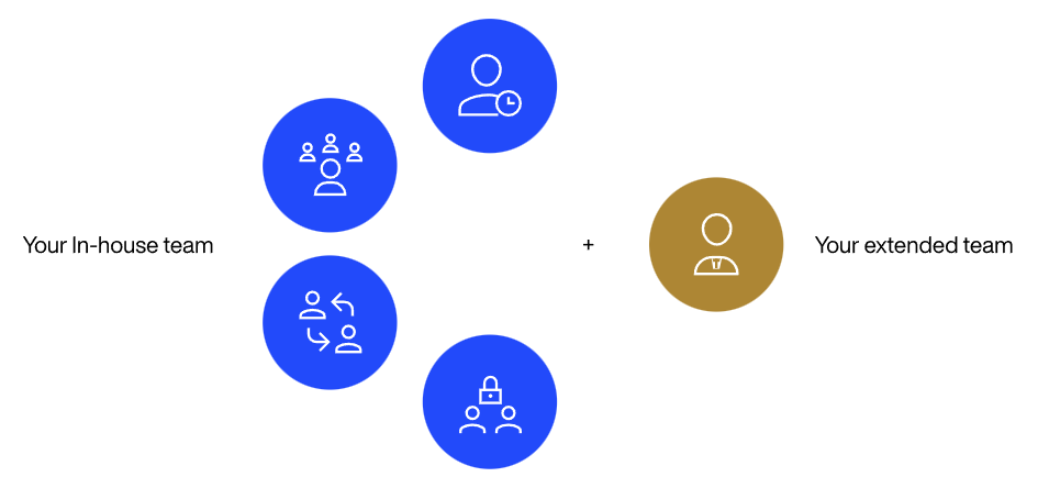 in house vs. extended team
