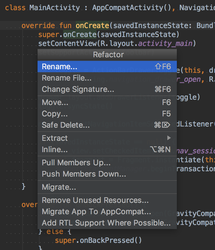 refactoring errors