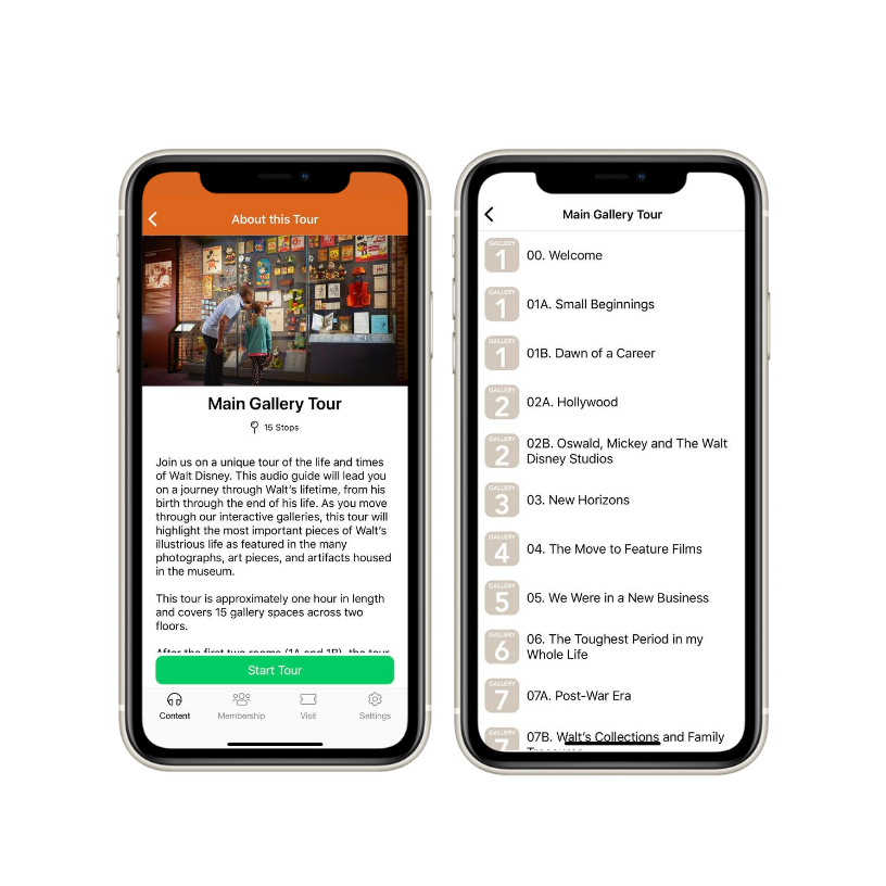 Historical tours app 