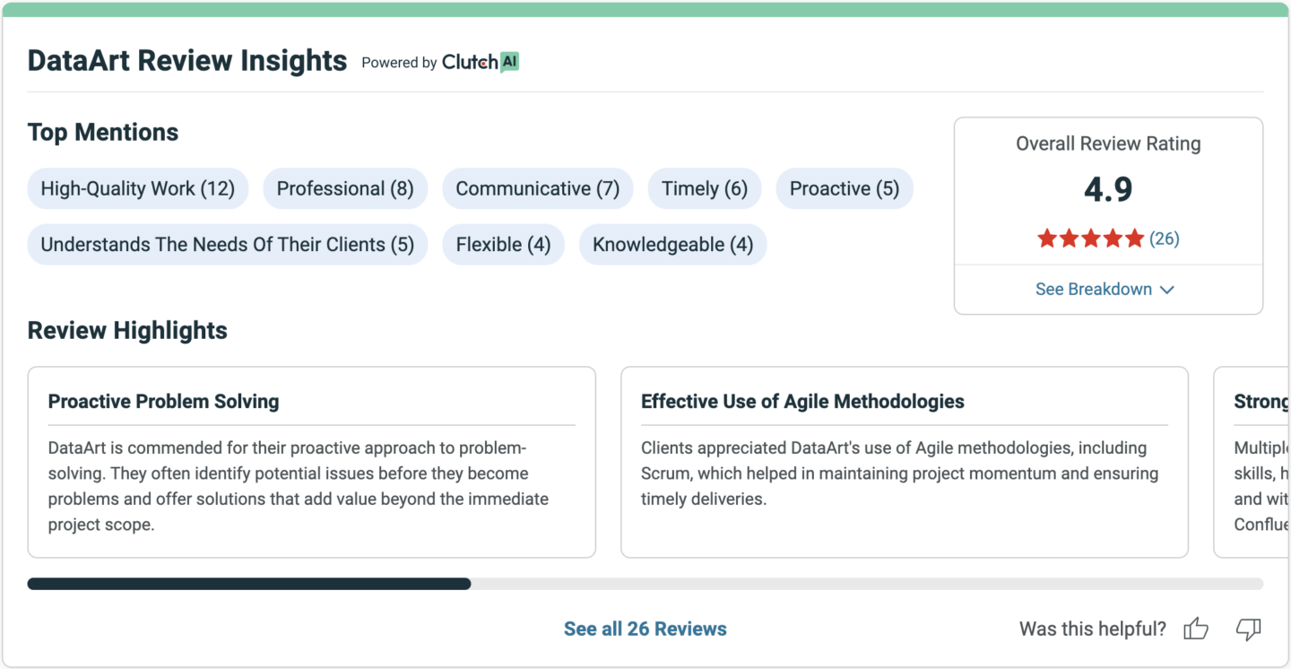 DataArt Clutch reviews