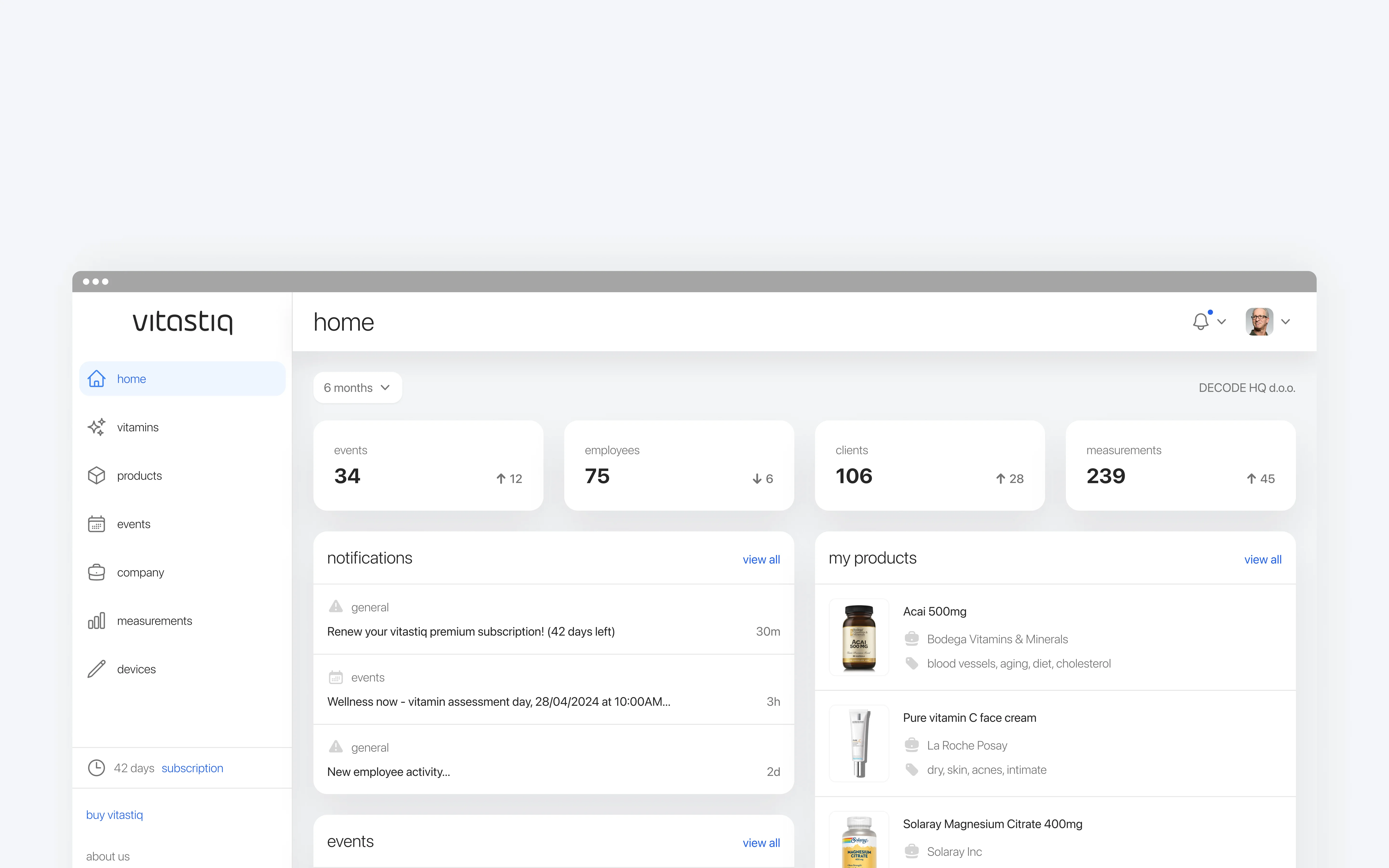 Web application built for an IoT device