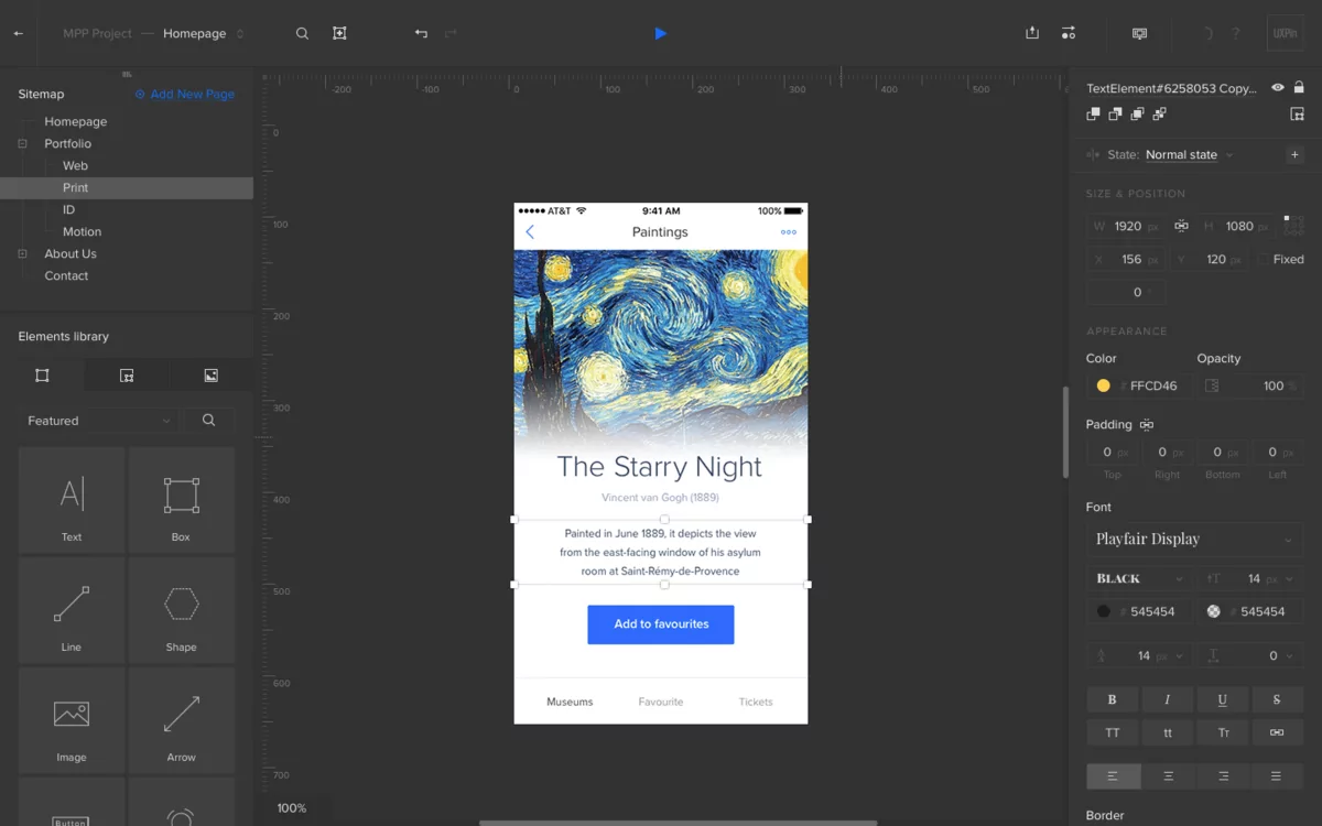 Image of UXPin Visual Interface