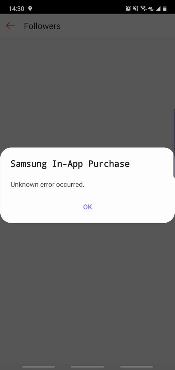 samsung in app purchase