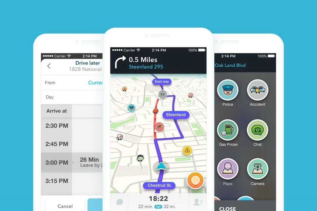 the Waze app