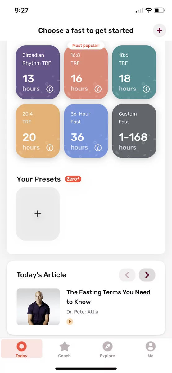 Zero app