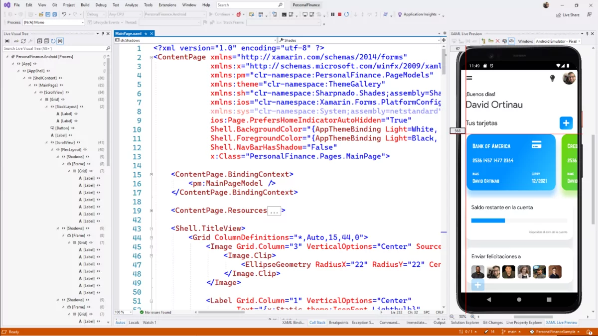 Xamarin interface