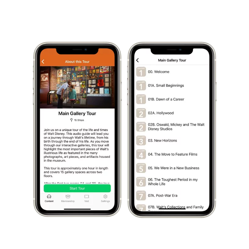 Historical tours app 