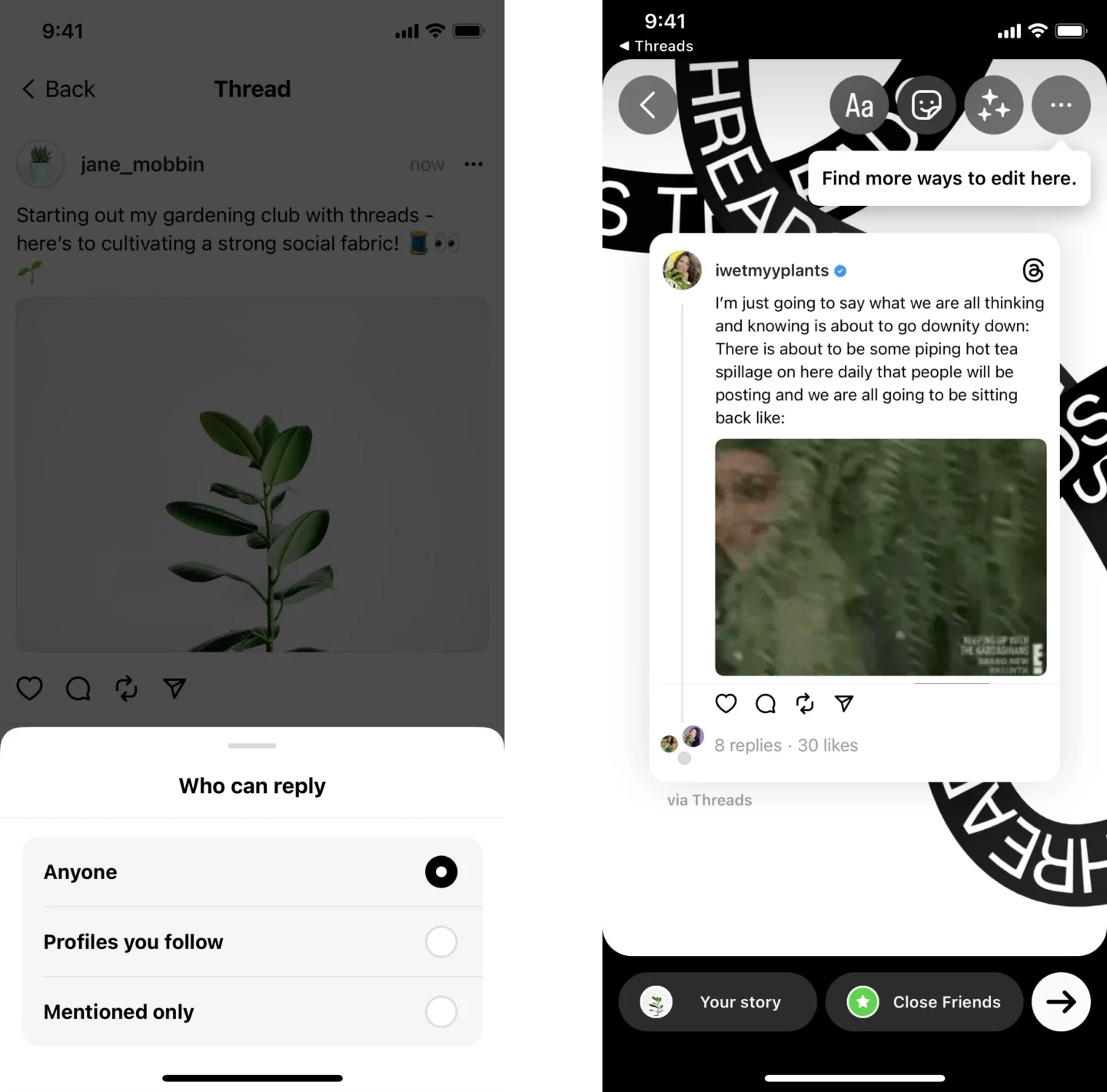 Threads actions 2